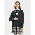 thumbnail image 3 of jinghuiyue Women Sweater Cardigans V Neck Knitted Uniform Button up Long Sleeve JK Top Clothing with Pockets XL, 3 of 7