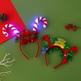 thumbnail image 4 of S1771 Diadema navideña transfronteriza Diadema ligera Diadema de árbol de Navidad astas sombreros intermitentes, 4 of 4