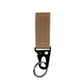 thumbnail image 2 of Heavy Duty Key Ring Carabiner Clip Nylon Webbing Key Clip for Duty Belt Black Carabiner Keychain for Outdoor Use Tan 1 Pack, 2 of 3