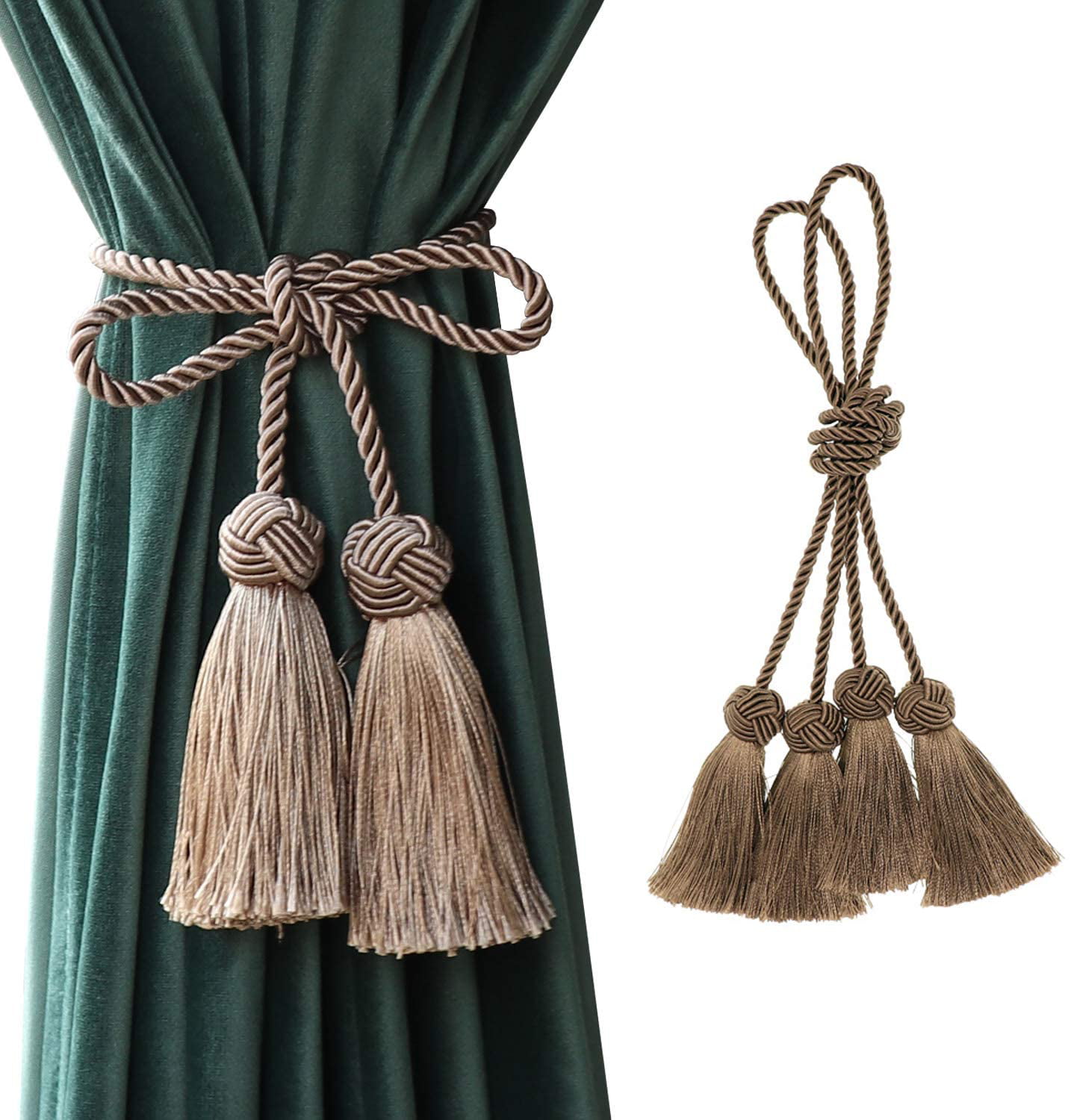 Details about   Curtain gold tassels tie rope 