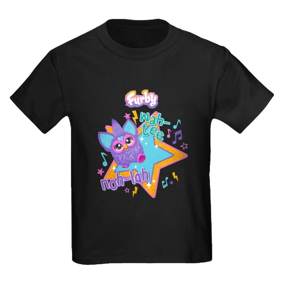 CafePress - Furby Wah Tee Kids T Shirt - Dark T-Shirt Kids XS-XL