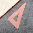 thumbnail image 2 of Milisten Metal Engineering Ruler Drafting Triangle Copper Light Brown for Students 1Pack, 2 of 9