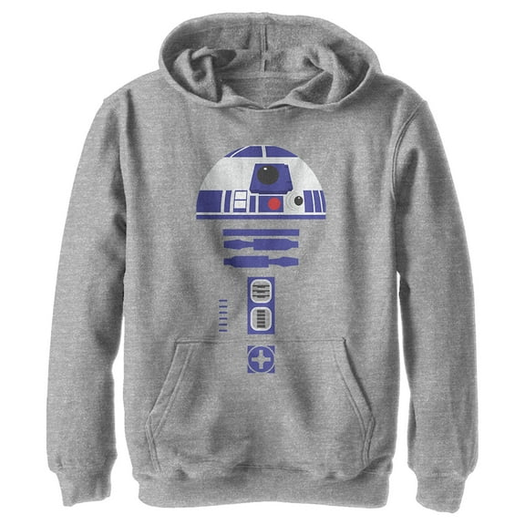 Boy's Star Wars: A New Hope R2-D2 Body Pull Over Hoodie Athletic Heather Medium