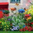 thumbnail image 5 of Bee Watering Station, Butterfly Feeder, Metal Bee Water Feeder with Flower Design,Elegant Outdoor Rose Yard & Patio Garden Decor (4PCS), 5 of 7