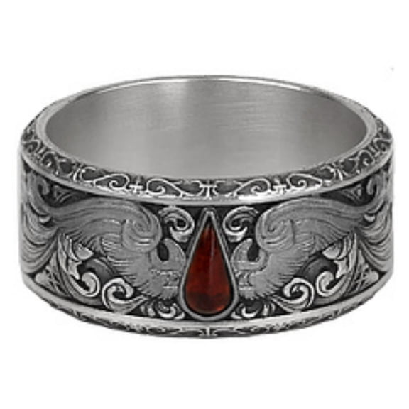 Starforged Blood Angels of Sanguinius Space Marines Fashion Jewelry Sterling Silver Rings
