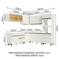 thumbnail image 3 of Cocina Integral Completa Modular Madesa Reims 452cm BB 01, 3 of 8
