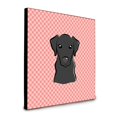 thumbnail image 1 of "Caroline's Treasures Checkerboard Pink Black Labrador Art Panel decoración de pared, multicolor" Caroline's Treasures BB1235UP88, 1 of 1