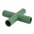 thumbnail image 3 of 20Pcs Greenhouse Frame Connectors 16mm Pipe Joints Building Fittings Green DIY Garden Structure Assembling Parts, 3 of 6