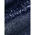 thumbnail image 7 of LMLYSoH Women Summer Crop Top, Black Shiny Spaghetti Straps Low Cut V-Neck Form-Fitting Tank Top for Girls, 7 of 7