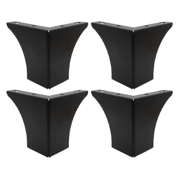 4 Pcs Pieds de Meubles Robustes Pieds de Cabinet en Métal Pieds de Canapé Triangulaires Bricolage