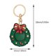 thumbnail image 3 of Adornos navideños, adornos navideños, regalos navideños, corona navideña, funda protectora de cuero, llavero, colgante para equipaje o accesorio colgante., 3 of 7