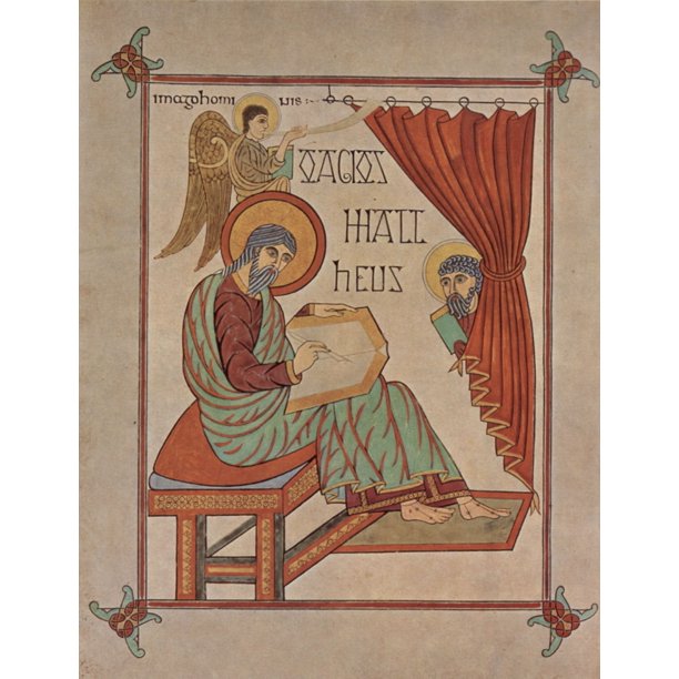 Laminated Poster Meister Des Book Of Lindisfarne Lindisfarne Gospels Scene Poster Print 20 X 30 Walmart Com Walmart Com