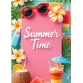 thumbnail image 3 of Tropical Theme Summer Banner Watermelon Design Sunglasses Decoration Ice Cream Design for Beach Party Outdoor Event Summer Celebration, 3 of 7