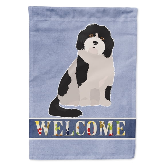 Carolines Treasures CK3794GF Cavachon 3 Welcome Flag Garden Size Small multicolor