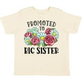 thumbnail image 3 of Inktastic Promoted to Big Sister with Flowers Girls Toddler T-Shirt, 3 of 5