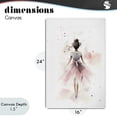 thumbnail image 4 of Stupell Industries Shabby Chic Speckled Ballerina View Canvas Art, 16 x 24, by Creative Studio, 4 of 8