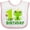 White and Pink, variant on Inktastic 1st Birthday Prince Frog Boys Baby Bib