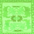 thumbnail image 1 of Ahgly Company Indoor Square Abstract Green Modern Area Rugs, 8' Square, 1 of 4