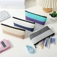 thumbnail image 5 of Pencil Pouch for Women, Tyeign Cotton Color Blocked Boat Shaped Pencil Case Small Fresh Contrasting Stationery Bag scholar Triangular Pencil Case Pencil Pouch Five Star Pencil Case Pouch, 5 of 9