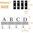 thumbnail image 2 of Piano Keyboard Stickers for 88/61/54/49/ Key, Black Bold Letter Piano Stickers for Learning, Removable Piano Keyboard Letters, Notes Label for Beginners and Kids, 2 of 7