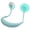 Blue, variant on Tibvox Micro USB Rechargeable Fan Summer Neck Hanging Style Dual Cooler Fans 3 Speeds