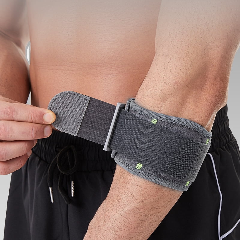 1pc Adjustable Elbow Support Brace with Compression Fit & Stabilizing Strap - -Grade Bracing for Tennis,,, Tendon/Ligament - Bre