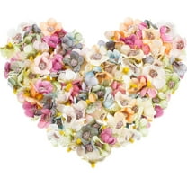 Vorkoi 150PCS Faux Flower Heads Artificial Daisy Small Silk Head Fake Mini Flower Heads for Crafts Wedding Home Crown Garland Accessory Decor