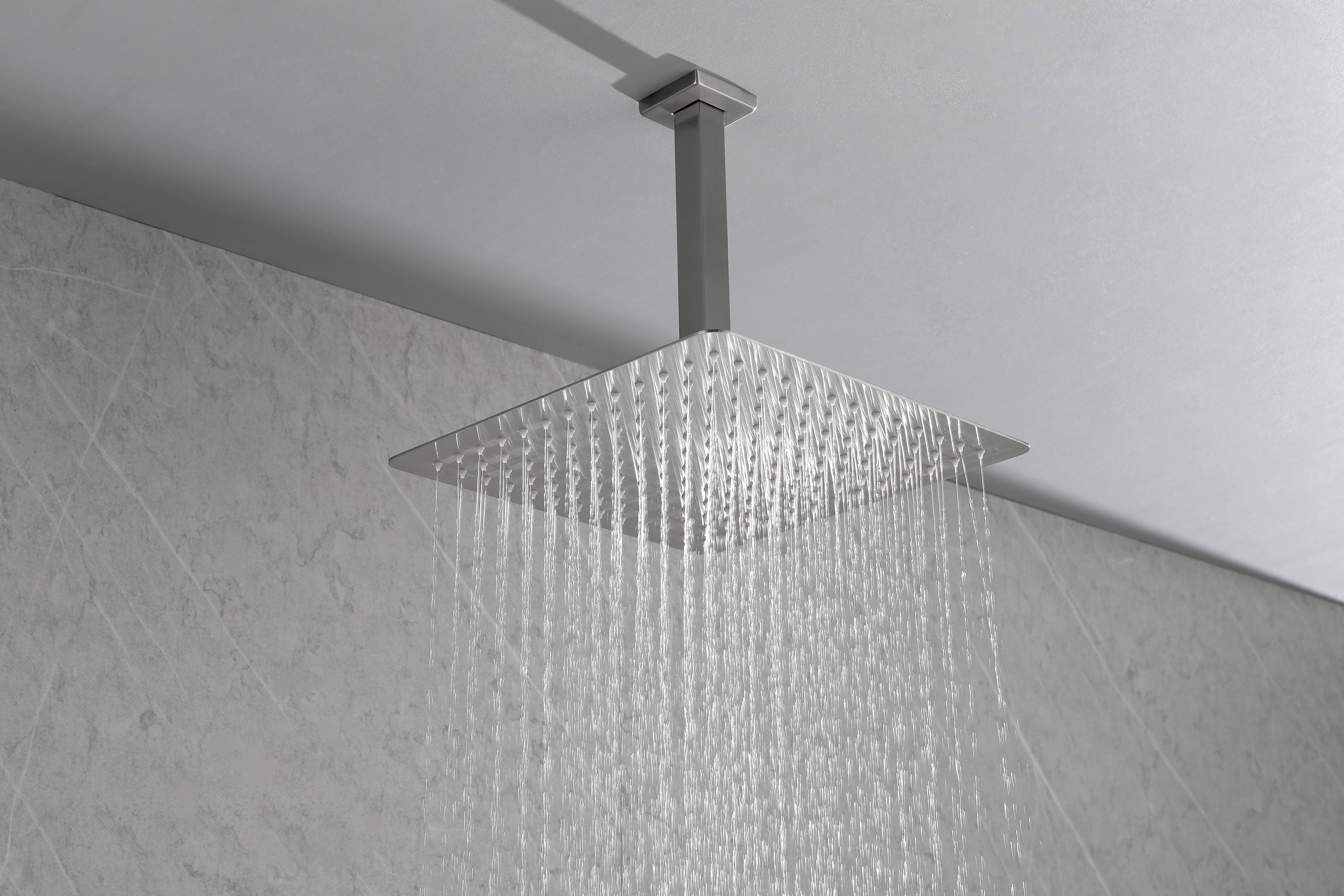 10 Inch Square Rain Shower Head with Handheld Showerhead (Without control valve)
