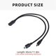 thumbnail image 3 of USB C Female to Double Mini USB 5Pin Male Splitter Extension Charging Cable for Electronics Power Supply Accessories, 3 of 4