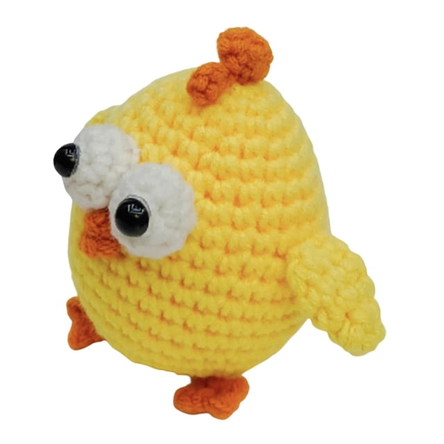 Beginner Crochet Kit, Hand Knitting Toy, Crocheting Craft Starter Pack, Includes Chick