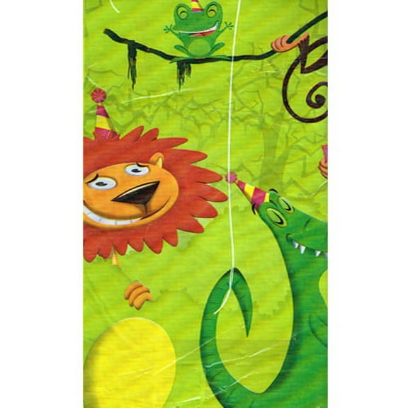 Jungle Frolic Plastic Table Cover (1ct)