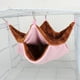 thumbnail image 4 of Hamaca colgante de doble capa para animales pequeños, jaula cálida, cama colgante para mascotas Rosado, 4 of 9