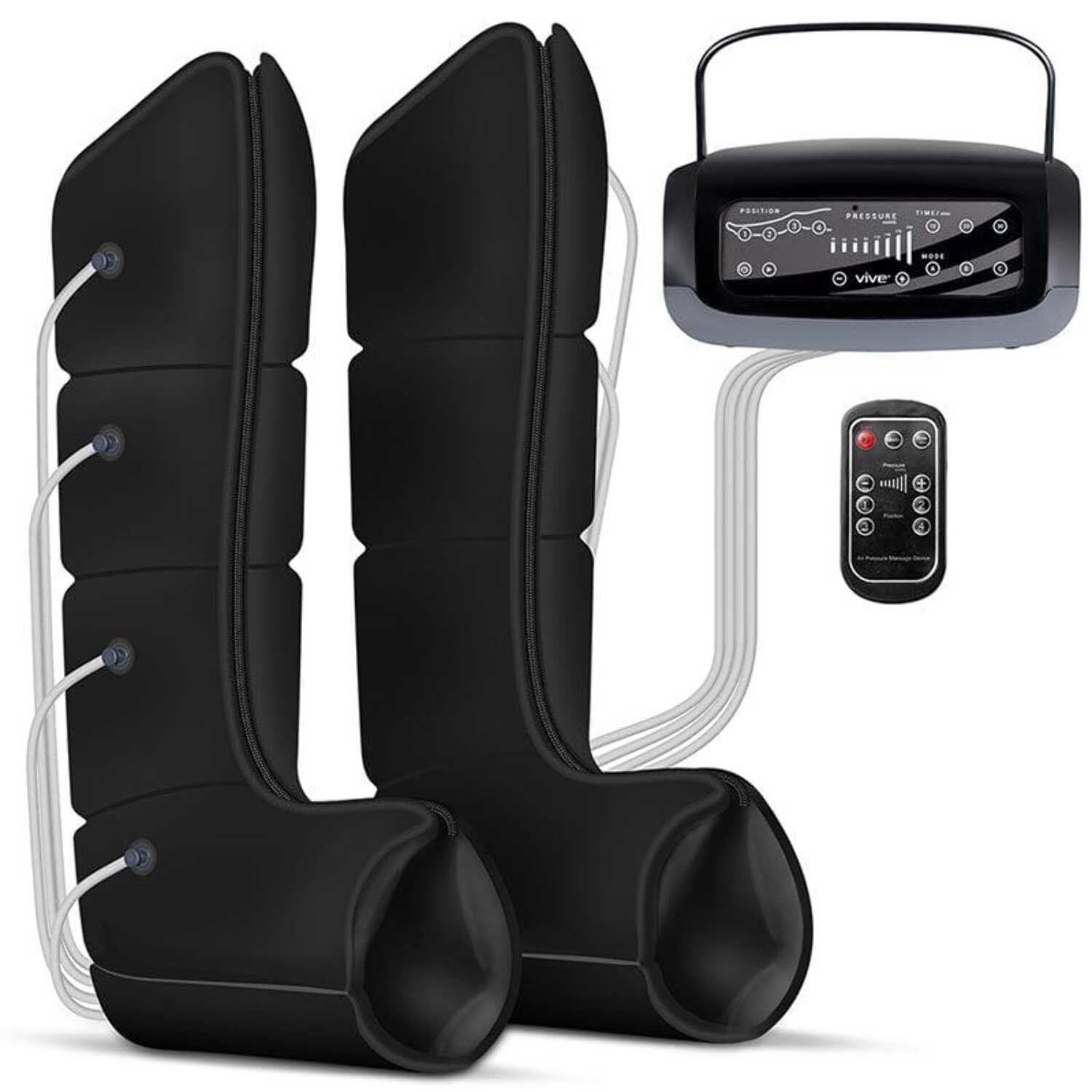 Vive Leg Compression Recovery System – Air Massage Boots for Athletes, Circulation & Pain Relief – Sequential Compression Device (SCD) for Swelling, Cramps, Lymphedema & Relaxation