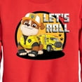 thumbnail image 3 of Paw Patrol - Let's Roll Rubble - Toddler And Youth Crewneck Fleece Sweatshirt, 3 of 6