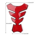 thumbnail image 2 of 3D Rubber Universal Motorcycle Fuel Gas Tank Pad Protector Decal Sticker Red, 2 of 4