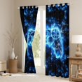 thumbnail image 3 of Manfei Game Black Out Curtains,Gamepad Controller Curtains Pack of 2 (42x63 Each),Blue Black Bedroom Curtains For Boy,Microfiber Room Decor, 3 of 6