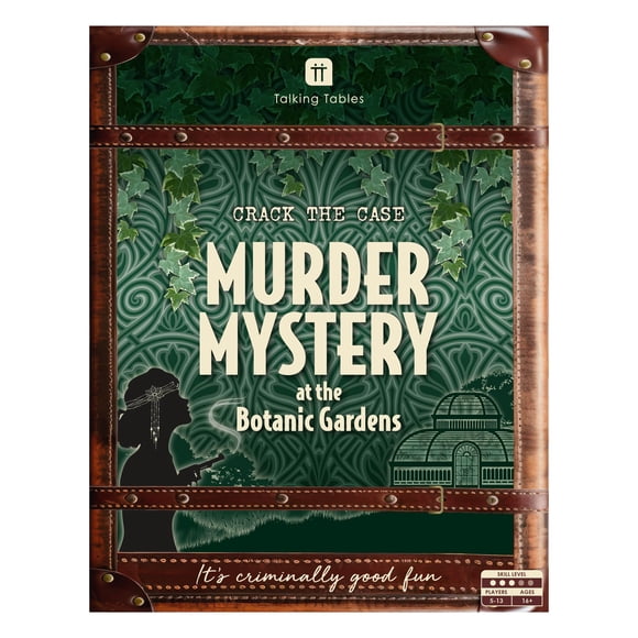 Mesas parlantes del juego Murder Mystery The Botanic Gardens