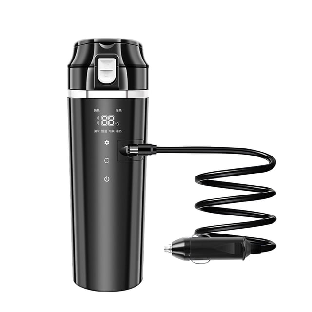Hervidor De Agua Eléctrico Para Coche De 12V 24V 500ml Portátil Para Conductores Resistente