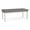 Metal Gray, variant on Amherst Steel Reception Waiting 18.5" 2 Seat Bench / Silver Steel / Blue