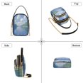 thumbnail image 3 of FORMRS Crossbody Bag for Women Quilted Travel Shoulder Cell Phone Purse with Chain Strap Handbag, Blue Sky and River, 3 of 7