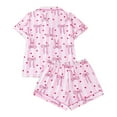 thumbnail image 3 of Valentine's Day Pajama Set for Women 2 Piece Lounge Set Short Sleeve Tops and Shorts Soft Sleepwear S-XXL, 3 of 9