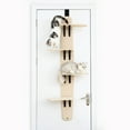 thumbnail image 1 of Cat Climber Multi-Level Door Hanging Cat Tower, Large Design - 4 Tier Hanging Cat Condo Door Cat Tree，67.3 Inches, 1 of 5