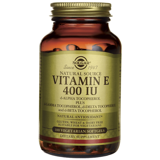 Solgar Vitamin E 400 IU Vegetarian Softgels, 100 Ct