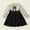 Black, variant on HOMADLES Little Girls Long Sleeved Dresses Crewneck Casual Color Block Layering Kid Girls Dresses Casual Soft Clothing Dress Black 2-3T