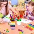 thumbnail image 2 of 1 Set Kid Art Craft Sets for Christmas Gift Arts Supplies Kits Brain and Creativity Development DIY Crafting Collage Arts Set Enhance Imagination and Concentration Creative Toys Great Gif, 2 of 7