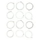 thumbnail image 1 of 2Set Cuerdas de Guitarra Electrica (008-038) Pulgadas Extremo de Bola Plateado Nickell 6Pcs/Set Blanco Cuerdas para Guitarra Musical, 1 of 8
