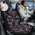 thumbnail image 2 of Uorisanigo Seat Covers Front Set for Cars Trucks SUV, Auto Accessories Decor, Universal Soft Blanket Cloth Purple Bat Pumpkin Seat Covers Universal Size Fit Auto Accessories, 2 of 7