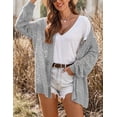 thumbnail image 6 of Zeagoo Crochet Cardigan Spring Lightweight Open Front Long Sleeve Knit Cardigans for Women, 6 of 7