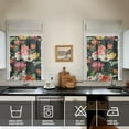thumbnail image 4 of Kitchen Curtains and Valance Set 36 Inch Tier Pioneer Colorful Floral 3 Pieces Set Dining Room Small Curtain Drapes Cafe Curtains Valance for Home Decor Rod Pocket, 4 of 6