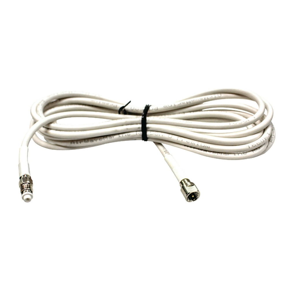 Seachoice White Coax VHF Antenna Cable Extension with FME